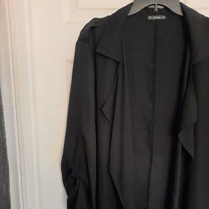 Lightweight Black Trench